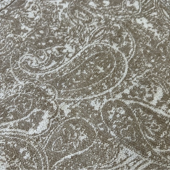 Lands' End Tan Paisley Cashmere Blend Scarf - Picture 5 of 10